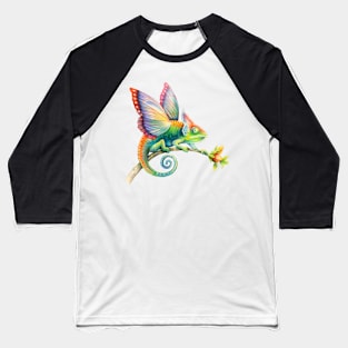 Funny Chameleon Baseball T-Shirt